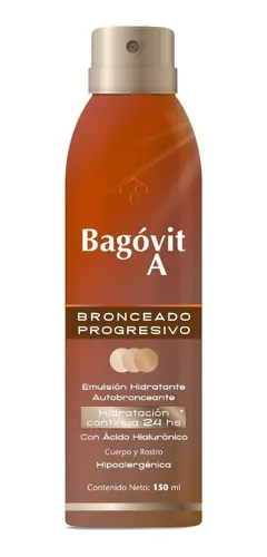 BAGOVIT A AUTOBRONCEANTE BRONCEADO PROGRESIVO SPRAY X 150 ML.